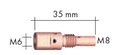 Токовый разъем M6 для сварочной ручки TW-25 MB25