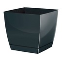 Цветочный горшок+подставка Coubi 15x15x14 DUKP155 Графит