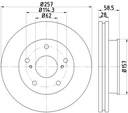 2× TEXTAR 92236003 DISQUE DE FREIN + SABOTS DE FREIN DE FREIN TOYOTA HILUX photo 2 - milautoparts-fr.ukrlive.com