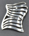 STRIEBORNÝ PRÍVESOK VZOR ZEBRA. RÝDZOSŤ 925! Značka Silver Art