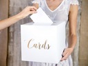 Krabička na obálky svadobné karty Cards zlaté svadby Výška produktu 24 cm