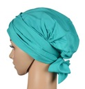 Dámska šatka na hlavu Lara tyrkysová z bavlny turban aj po chemoterapii Značka Eva Design