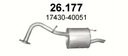 SILENCER END TOYOTA YARIS 26.177 photo 1 - milautoparts-fr.ukrlive.com