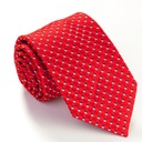 Классический галстук в горошек из микроволокна КРАСНЫЙ g186