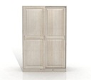 DSI-meble: Drevená borovicová skriňa ALFA 2D - biela Kód výrobcu szafy
