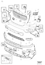 Решетка галогенная правая Volvo XC40 OE 31449344