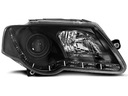 VW PASSAT B6 3C 05-10 LAMPS FRONT BLACK DAYLIGHT LED photo 2 - milautoparts-fr.ukrlive.com