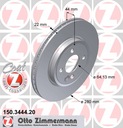 ZIMMERMANN DISCS FRONT MINI R56 07-14 R55 280MM photo 2 - milautoparts-fr.ukrlive.com