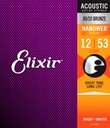 Акустические струны Elixir NanoWeb 80/20 Bronze 12-53