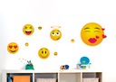 Наклейка EMOJI ЭМОТИКОНЫ! 18 мм, 7 см, 22 см!