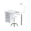 PANDA Stolik kosmetyczny, manicure + Taboret+Lampa
