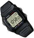 Часы спортивные Casio W-800H черные на ремешке, водонепроницаемые + ГРАВИРОВКА