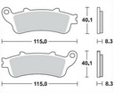 TRW PADS BRAKE REAR MOTO. (SINTER STREET) HONDA VFR 800 (98-05) HONDA NT 70 photo 6 - milautoparts-fr.ukrlive.com