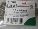 Шурупы по дереву 6,0х40, оцинкованные, пассивированные PZ, 25 шт.