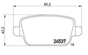 SABOTS DE FREIN DE FREIN ARRIÈRE LAND ROVER FREELANDER 2 2.2D 2006-2014 photo 6 - milautoparts-fr.ukrlive.com