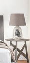 Stolná nočná lampa so sovou vintage biela sivá do spálne obývačky Rabalux Napájanie sieťové