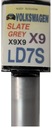 VW LD7S X9 SLATE GREY LAKIER SAMOCHODOWY ZAPRAWKA DO RYS 10 ML ARASYSTEM