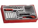 НАСАДКИ С ТРЕЩОТКОЙ TENGTOOLS 1/4' 35PC TT1435