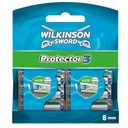 Wilkinson Sword Protector 3 насадки с алоэ, 8 упаковок DE