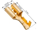 Неизолированный разъем плоский женский 4,8/17 43-108