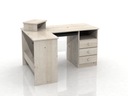 Písací stôl ELKA rohový biely - DSI-meble drevený EAN (GTIN) 5905178350856
