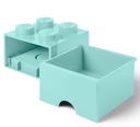 LEGO Úložný box 250x250x180 mm aqua Šířka výrobku 25 cm