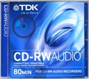 TDK CD-RW АУДИО 1 шт. множественная запись записывающих станций