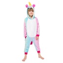 JEDNOROŽEC Pyžamo Jednodielne Kombinéza Kigurumi Prevlek Onesie 140