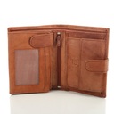 Klasická vertikálna peňaženka Bag Street kožená Zapínanie stláčací gombík