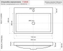 Эксклюзивная встраиваемая раковина FONDA 80x40. ПЛ