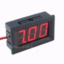 VOLTMETER AUTOMOBILOVÝ VOLTMETER 4-30V ČERVENÝ