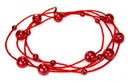 Ожерелье Jablonex Kiara с длинными красными бусинами