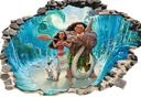 3D наклейки MOANA VAIANA на стену 100х70см