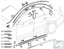 Listwa dachowa prawa Mercedes CLA W117