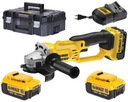 УГЛОВАЯ ШЛИФРОВОЧНАЯ МАШИНА DEWALT DCG412M2 2x4Ah 18V ДИСКОВ