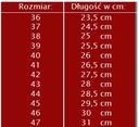 ČERVENO-ČIERNE Úžasné GLANY KMM Veľkosť 36 Originálny obal od výrobcu škatuľa