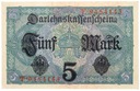 Niemcy - BANKNOT - 5 Marek 1917 Kraj Niemcy