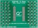 TSOP48,TSSOP48 (ширина компоновки 8мм) 0,50мм на 2xIDC3x8.