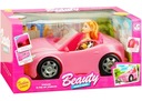 Auto pre bábiku Mega Kabriolet Pink Super Auto x Vek dieťaťa 3 roky +