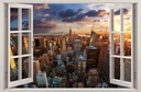 НАСТЕННЫЕ НАКЛЕЙКИ Окно NEW YORK 31 100x65 см