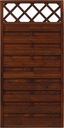 płot drewniany HAMBURG 180x90 brąz ogrodzenie