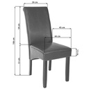 Jedálenská stolička ergonomická, masívne drevo Kód výrobcu 400556