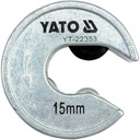 Kruhová rezačka na rúry 15mm YT-22353 YATO Hmotnosť (s balením) 0.33 kg