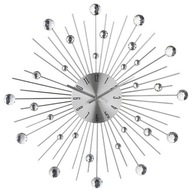 Hliníkové hodiny so zirkónmi 50 cm