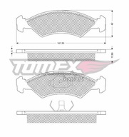 Тормозные колодки, колодки тормозов tomex 10-84 - фото