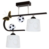 Luster závesné stropné svietidlo pre chlapca FOOTBALL 2 lampy led lustre