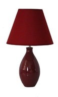 Lampa KERAMICKÁ nočná stolná lampa Tienidlo 2106 burgundy