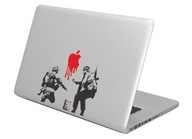 Nálepka na MacBook Apple - Krvavá válka (Banksy)