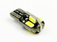 W5W T10 8 LED SMD 5630 Can Bus CANBUS žiarovka