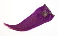 Purple - 40-45cm 6 ks sada prírodných vlasov